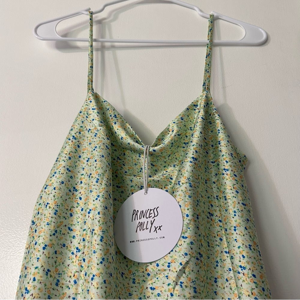 Green Princess Polly After Thought Mini Dress